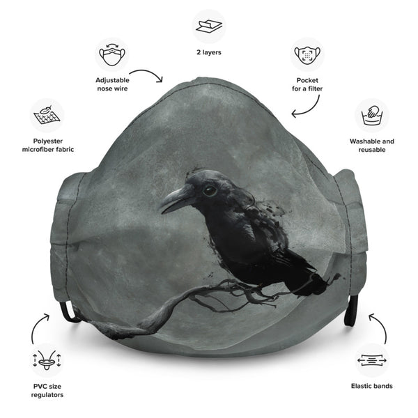 The Raven Face Mask