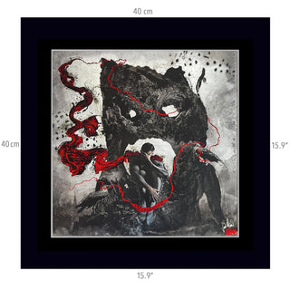 Superhero Ruby Foil Print