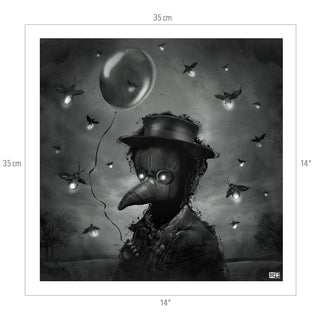 &quot;Black Celebration&quot;  Exclusive Large Square Print with SHIPPING INCLUDED
