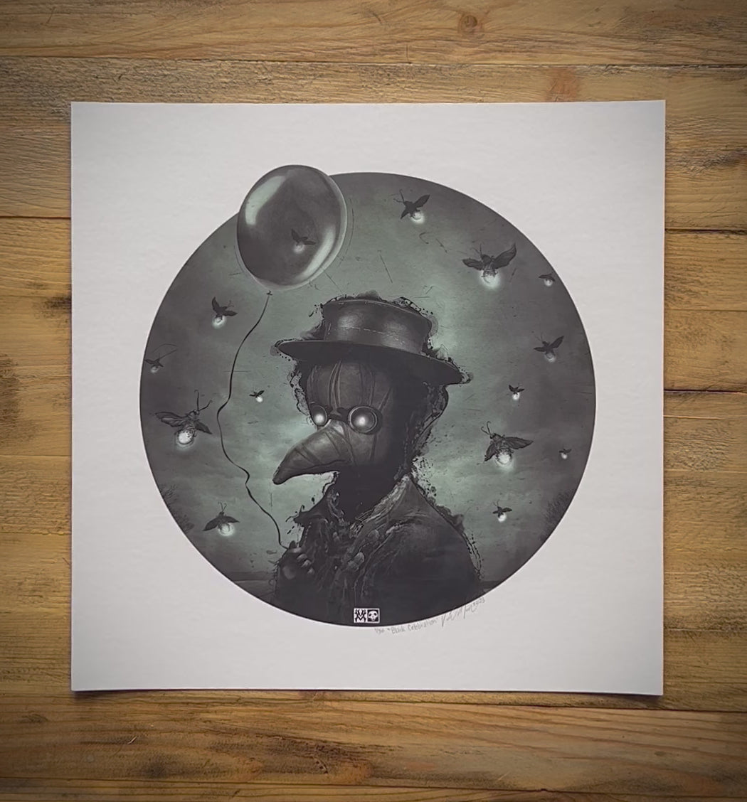"Black Celebration"  Oval Variant with SHIPPING INCLUDED
