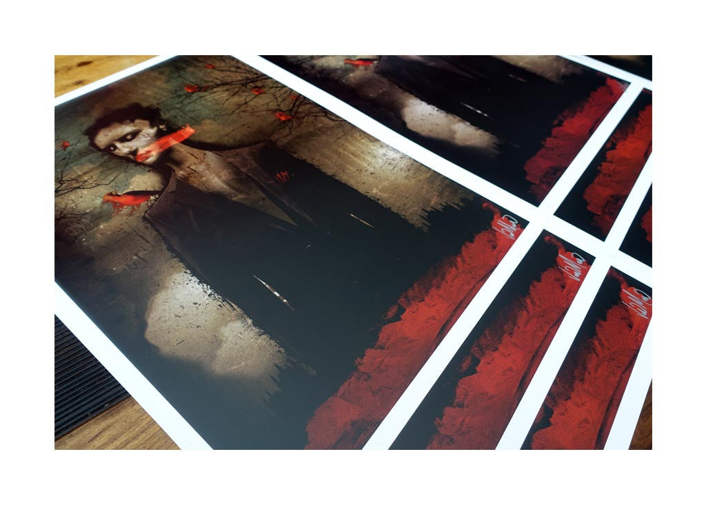 His Scarlet Voice Poster Variant