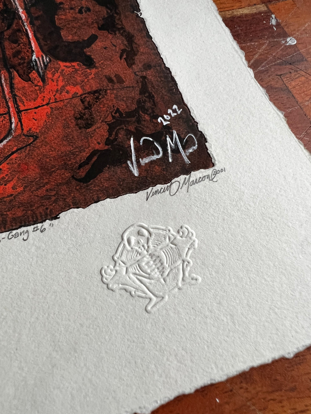 Halloween Goblin Etching from 2001 repainted in 2022