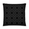 Black and Orange Hummingbird Square Pillow