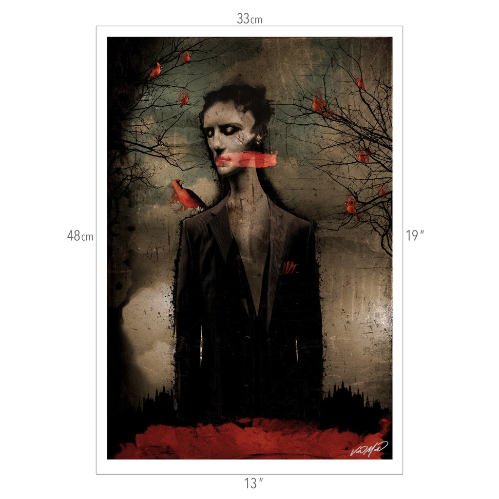 His Scarlet Voice Poster Variant