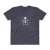 V-Neck T-Shirt "My Pet Skeleton" Official Logo