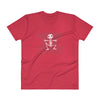 V-Neck T-Shirt "My Pet Skeleton" Official Logo