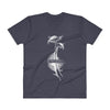 V-Neck T-Shirt ~ "Twin Beaks"