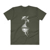 V-Neck T-Shirt ~ "Twin Beaks"