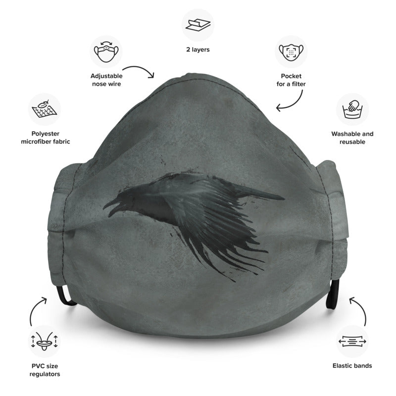Raven Face Mask