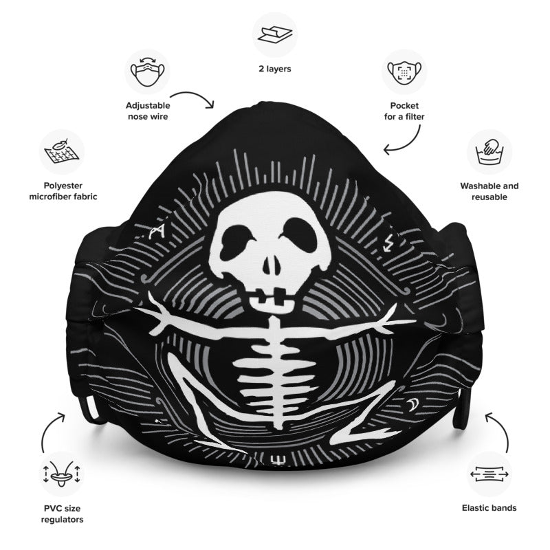 My Pet Skeleton Logo Face Mask