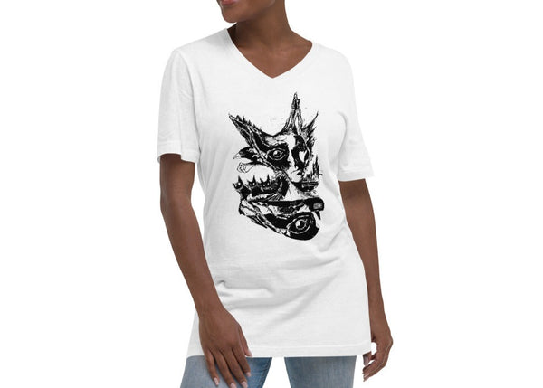 Impish ~  Unisex Short Sleeve V-Neck T-Shirt